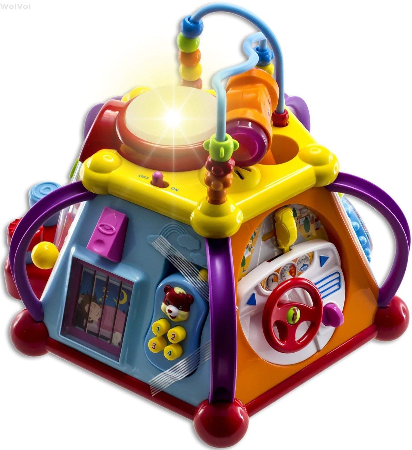 WolVol Educational Kids Toddler Baby Toy Musical Activity Cube review