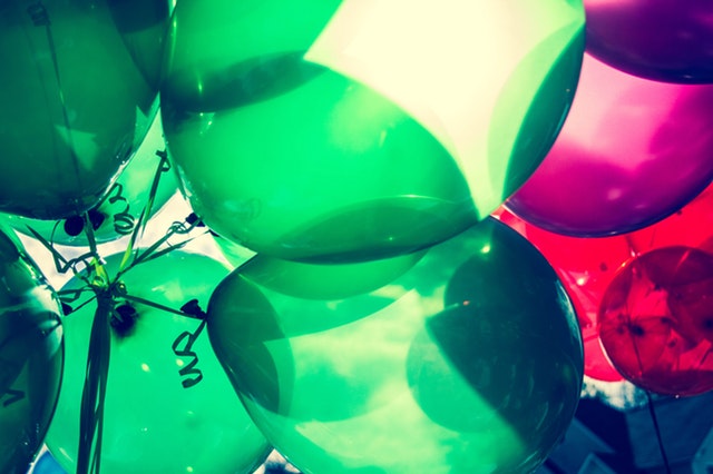 Baby balloon birthday celebration